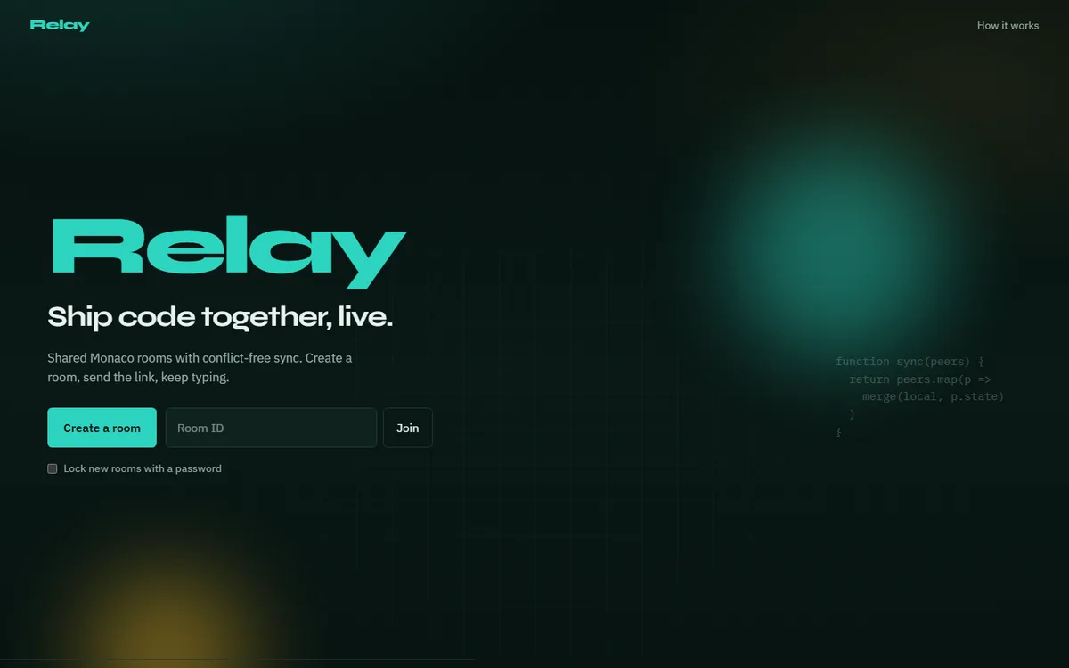 Relay interface preview